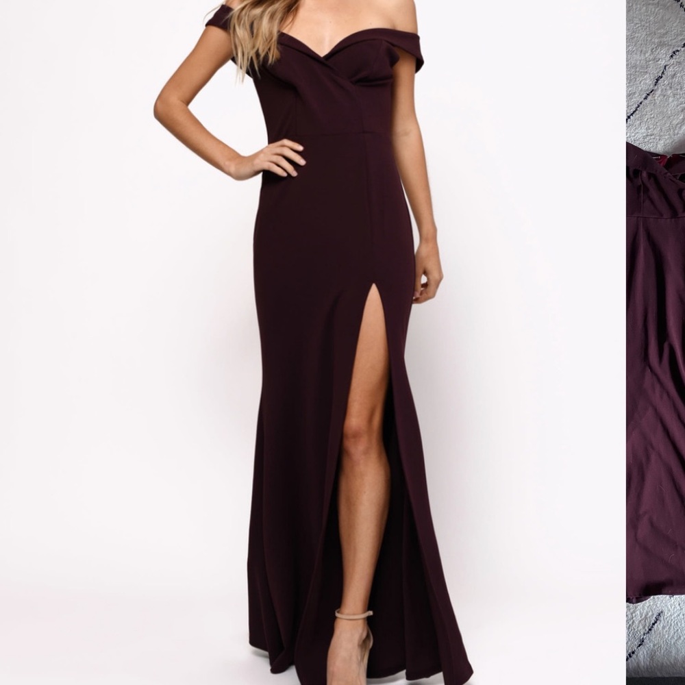 Tobi Off the Shoulder Maxi Dress